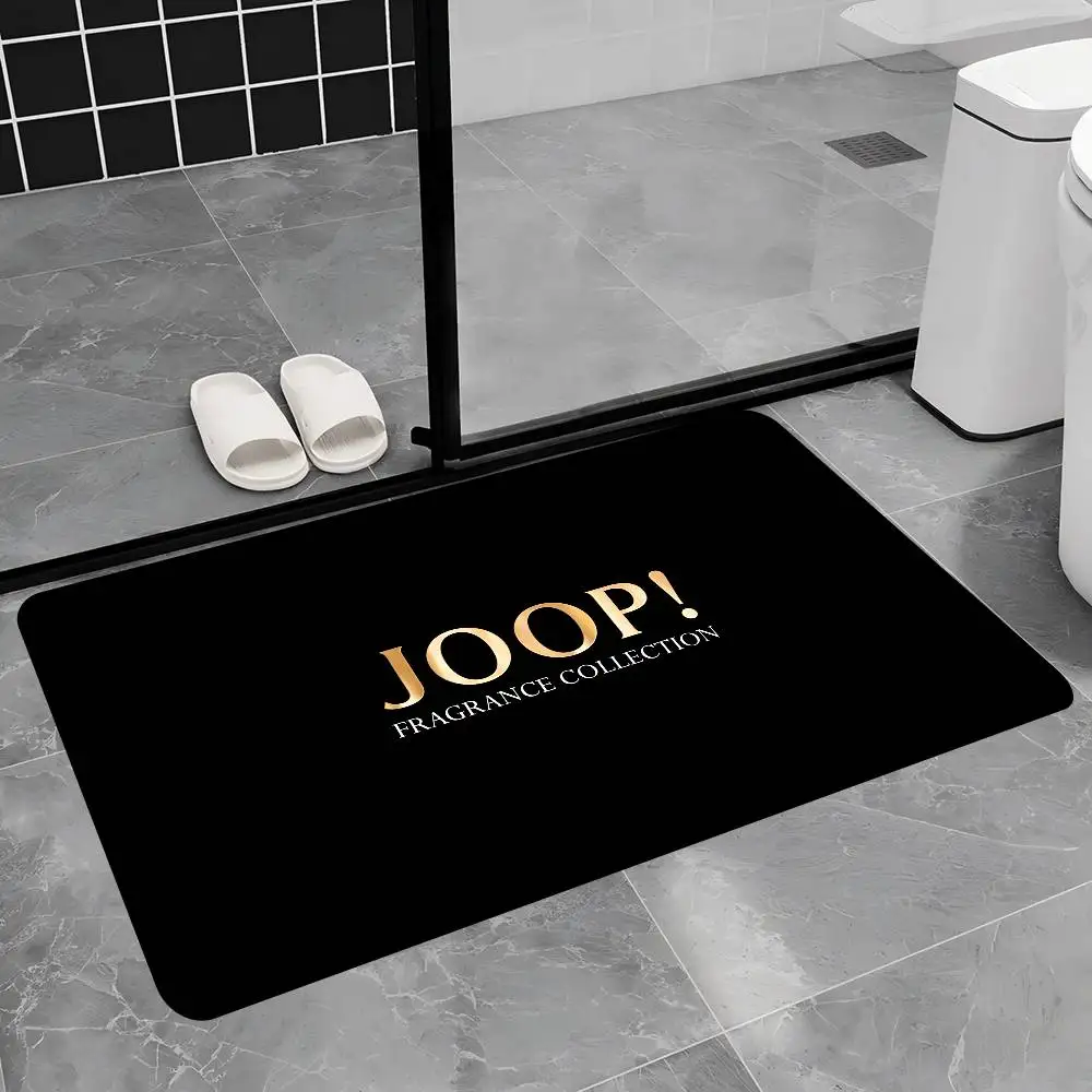 Image of Modische Luxusmarken-Fußmatte mit J-Joop-Logo, rechteckig, rutschfest, für Zuhause, weiche Badematte, für den Eingangsbereich, für drinnen und draußen, Willkommens-Fußmatte