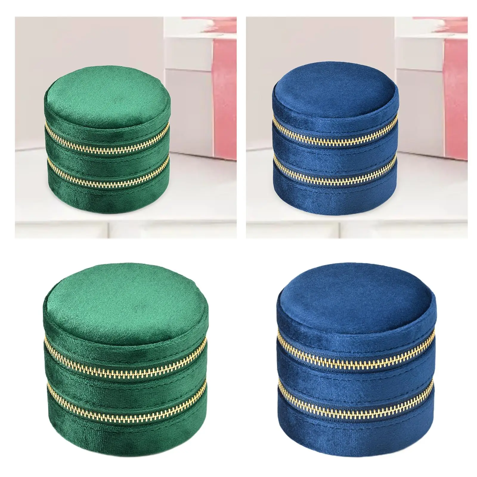 

Jewelry Case Velvet Portable Travel Jewelry Case for Travel Rings Earrings