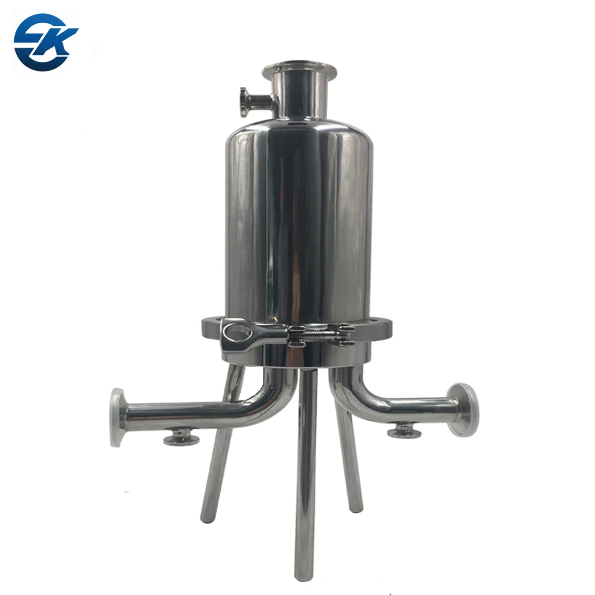 Sanitary Stainless Steel  Juice Milk Water Angle Straight Duplex Pipe Line Strainer Filter