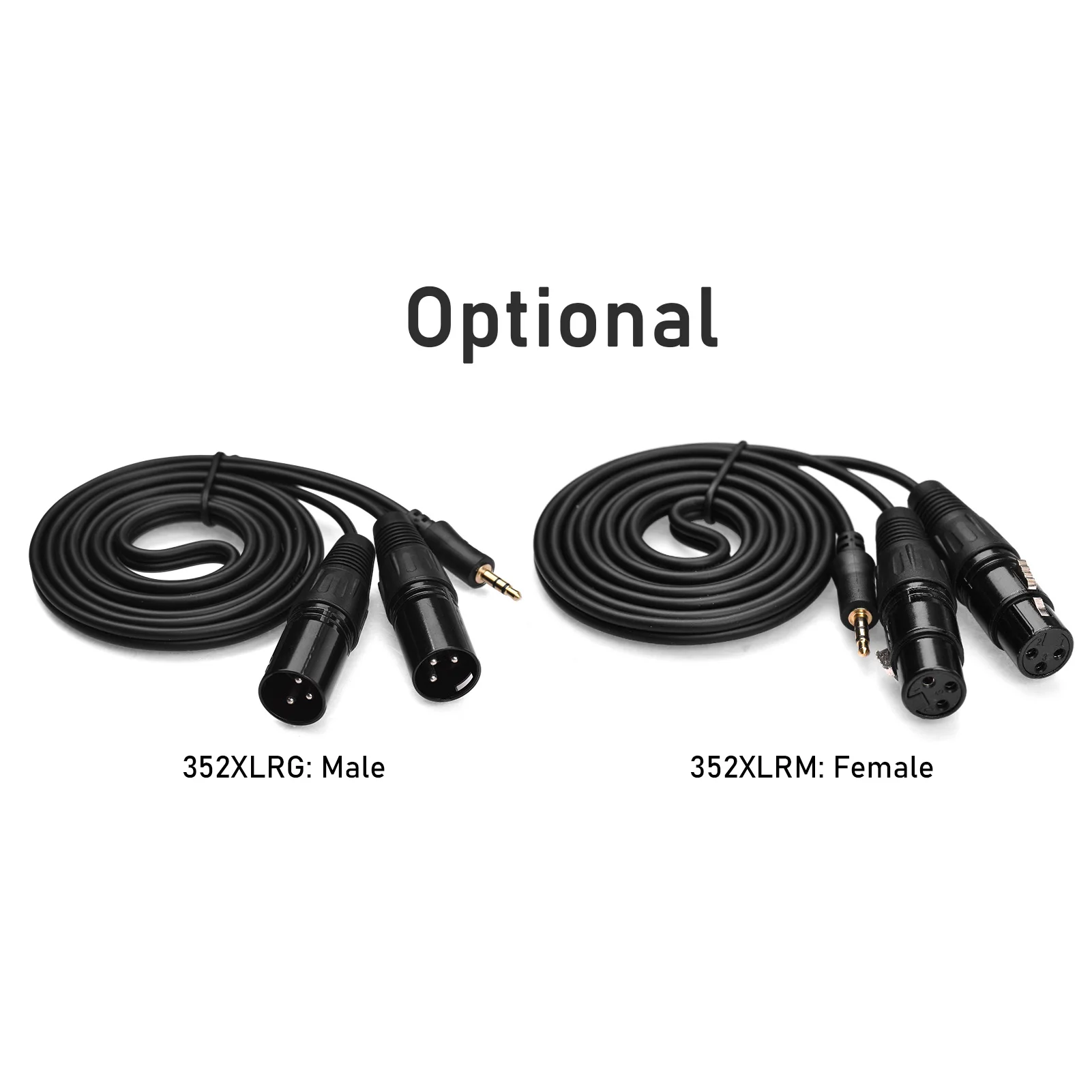 3.5mm to Dual XLR Cable Male/Female 1/8 Inch to 3-Core Double XLR Audio Cable 4.9Ft TRS Audio Adapter Stereo Microphone Cable