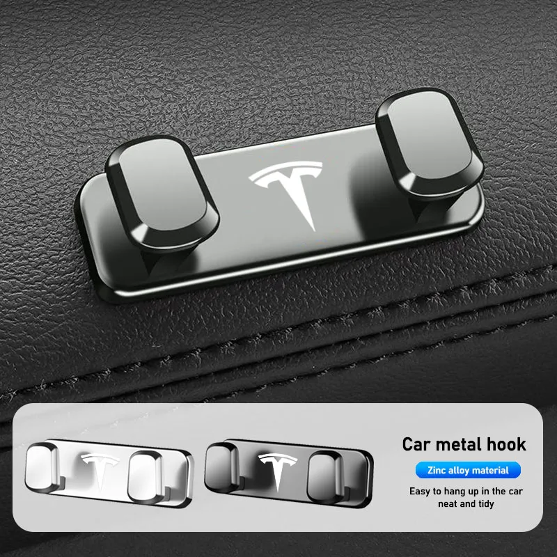 Crochet de rangement en métal pour voiture, 1 pièce, organisateur d'accessoires d'intérieur pour Tesla modèle 3 modèle S modèle X modèle Y Cybertruck Roadster SpaceX Crochet de rangement en métal pour voiture, 1 pièce, organisateur d'accessoires d'intérieur pour Tesla modèle 3 modèle S modèle X modèle Y Cybertruck Roadster SpaceX