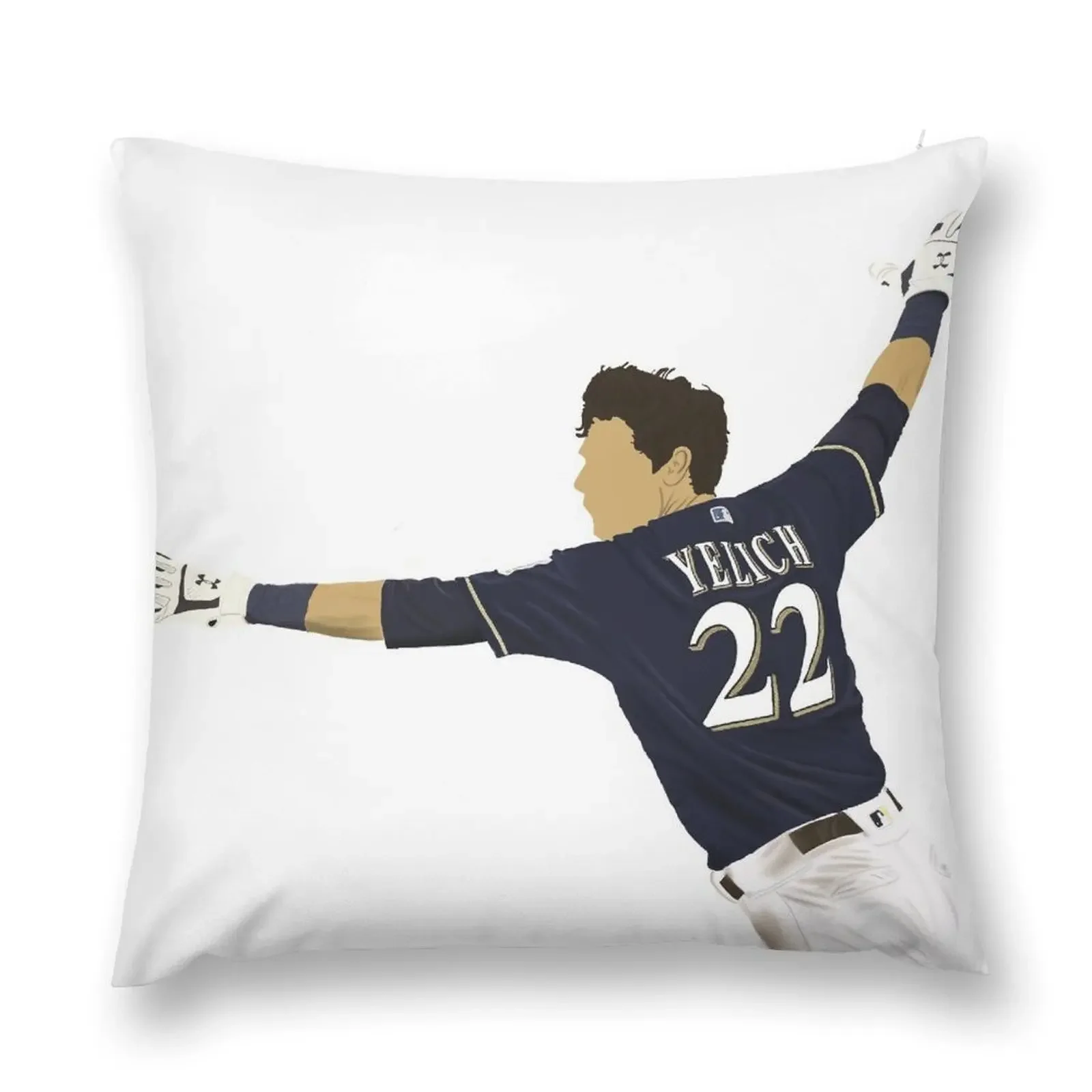 

Christian Yelich Walk-off Drawing Throw Pillow pillow pillowcase Cushion Cover pillow