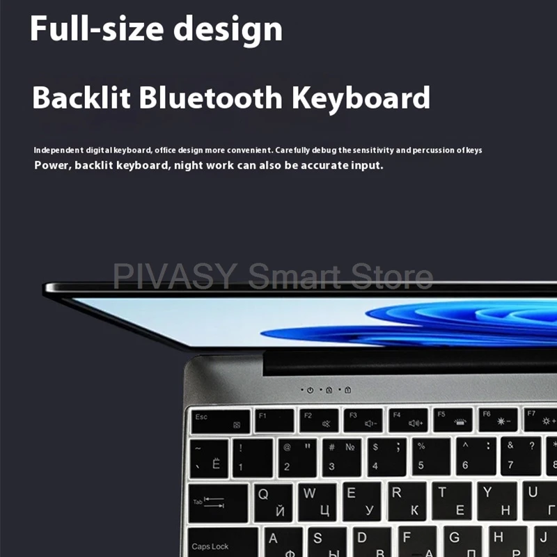 แล็ปท็อปธุรกิจนักเรียนขนาด 15.6 นิ้ว Intel N95 1920*1080 IPS ปลดล็อคลายนิ้วมือ BT5.0 WiFi5 อายุการใช้งานแบตเตอรี่ยาวนานสำหรับสำนักงานนักเรียน