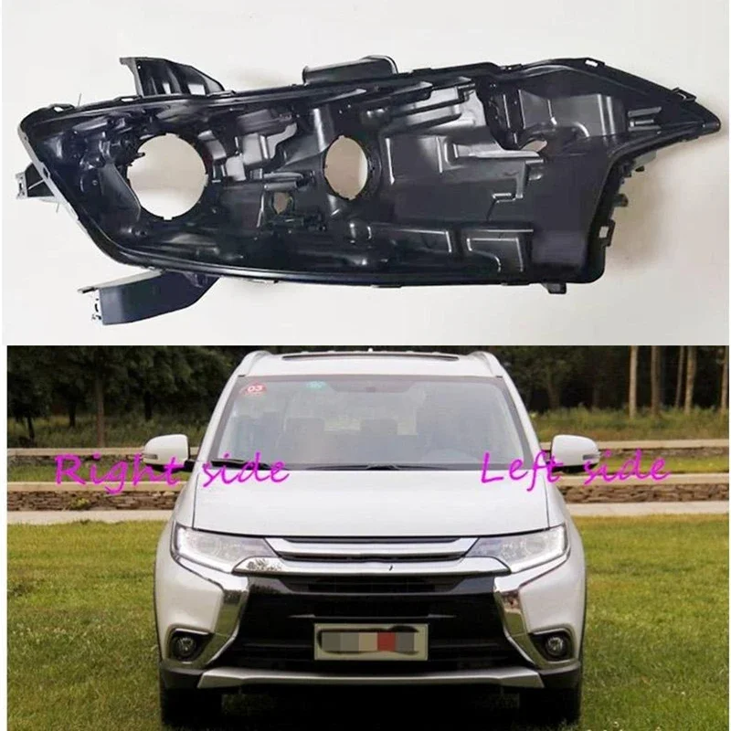 

Headlight Base for Mitsubishi Outlander 2016 2017 2018 2019 2020 Headlamp House Car Rear Base Front Auto Headlight Back House