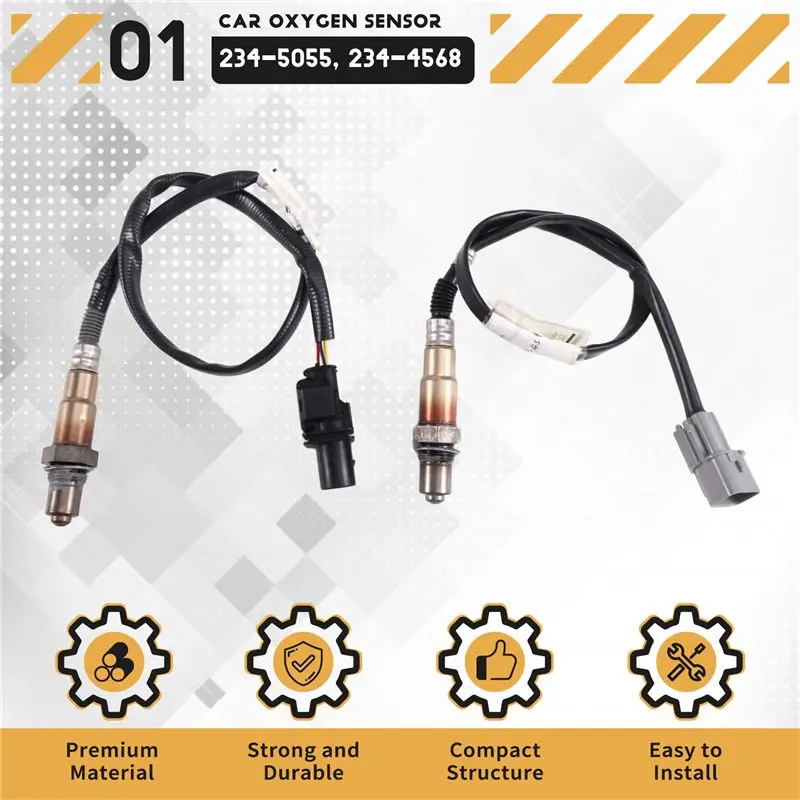 Practical 2PCS Up&Downstream Oxygen Sensor 234-5055 234-4568 For Kia Rio Soul Accent Veloster 39210-2B210 39210-2B220