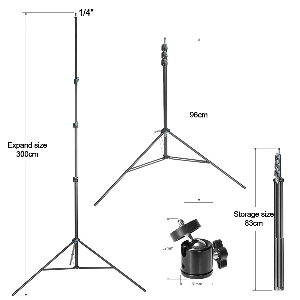 KEZERS-Laser Nível Tripé para Nivel, Altura ajustável Stand, 1.6m, 3m