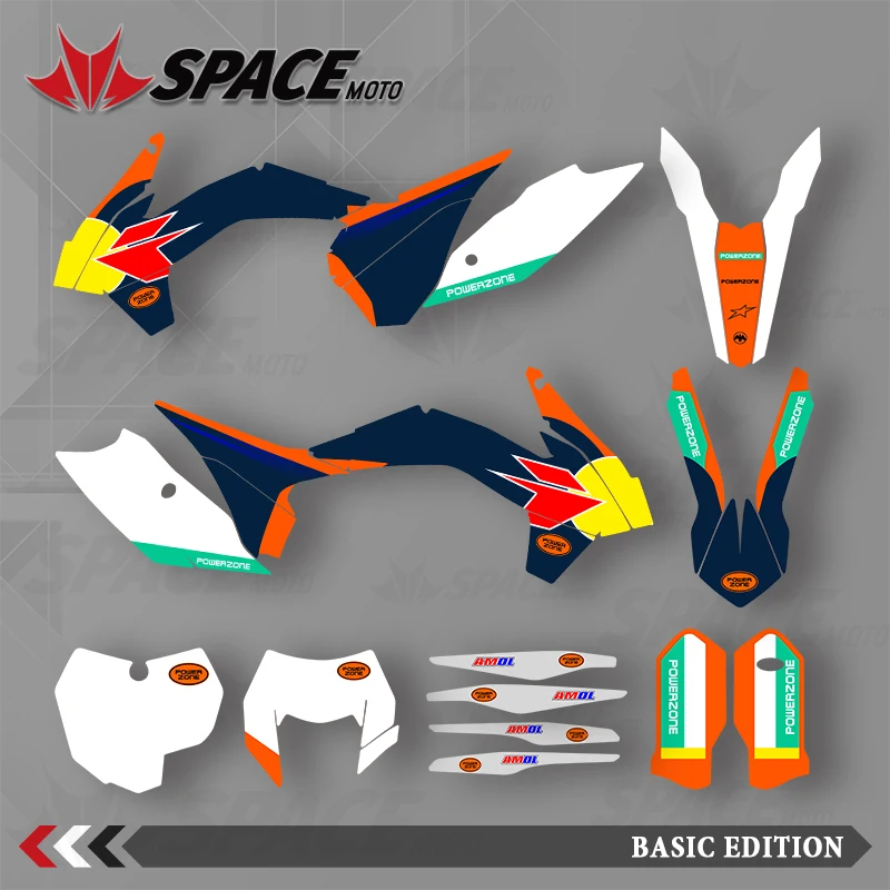 

SPACE MOTO для KTM 13-14 SXF 15 SXF 14-15 EXC 16 EXC графические фоновые наклейки наклейки для мотоцикла