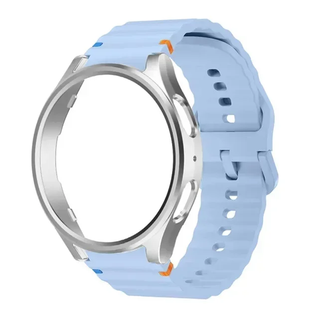 Protective case, anti-collision cover, silicone official strap PC protector for Samsung Galaxy Watch 5 4 44mm