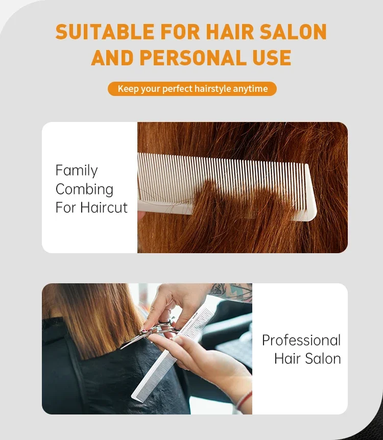 Mythus Barber Kamm Haarschnitt Professionelle Friseur Styling Kamm Set Salon Haarpflege Styling Werkzeug Carbon Faser Kamm Set – Detail 3