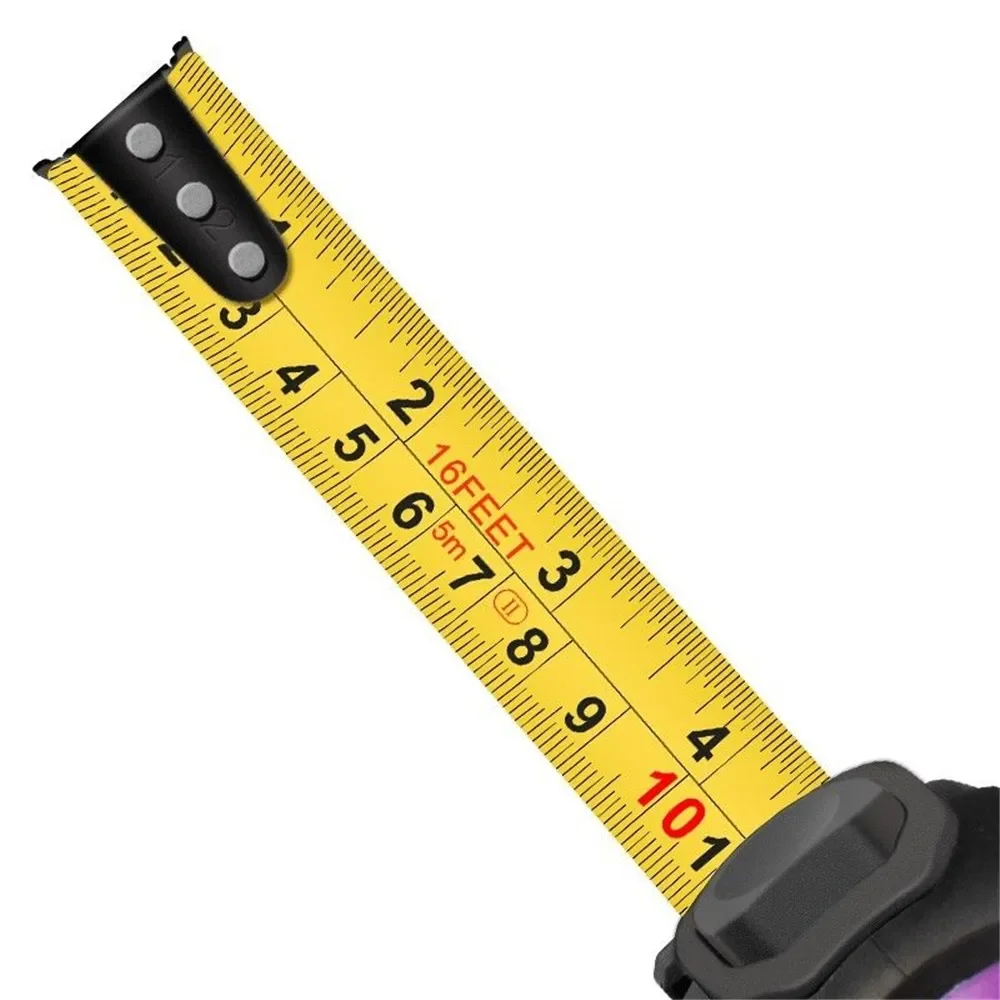 Imagem -05 - Precisão Abs Métrica Polegada Fita Métrica com Magnético Casa Carpintaria Decoração Interior Engrossado Ferramenta Medição 5m de Alta