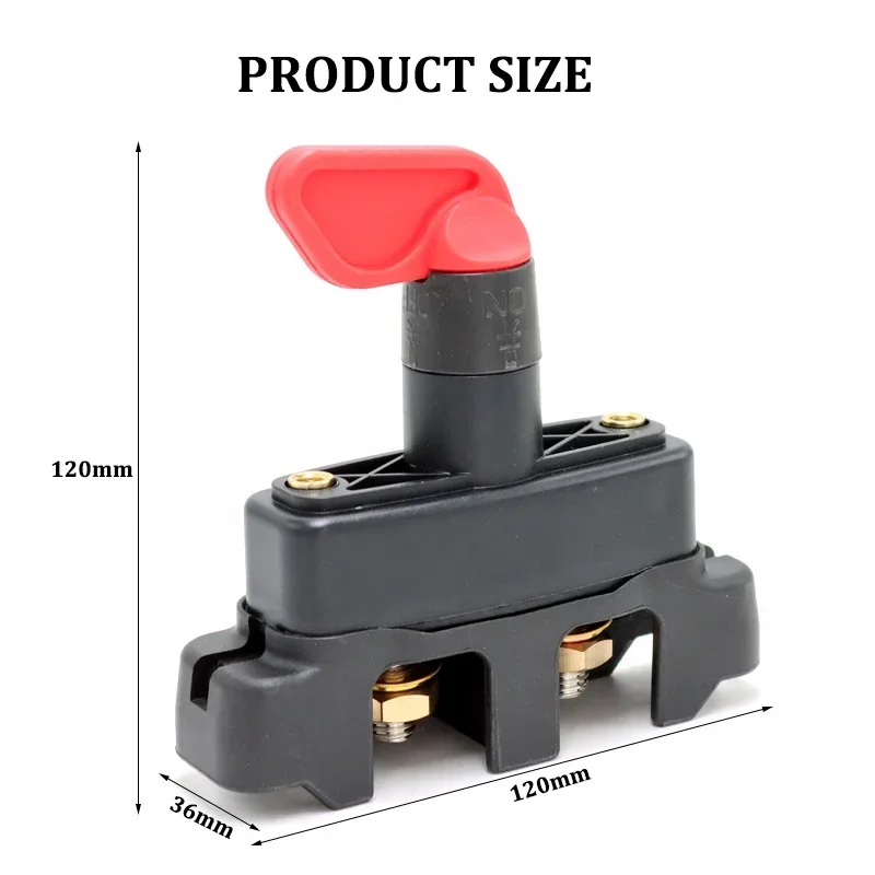 12-48V  Truck battery main switch 150A 250A CAR Battery Disconnect Switch Isolator Cut OFF Power Switch