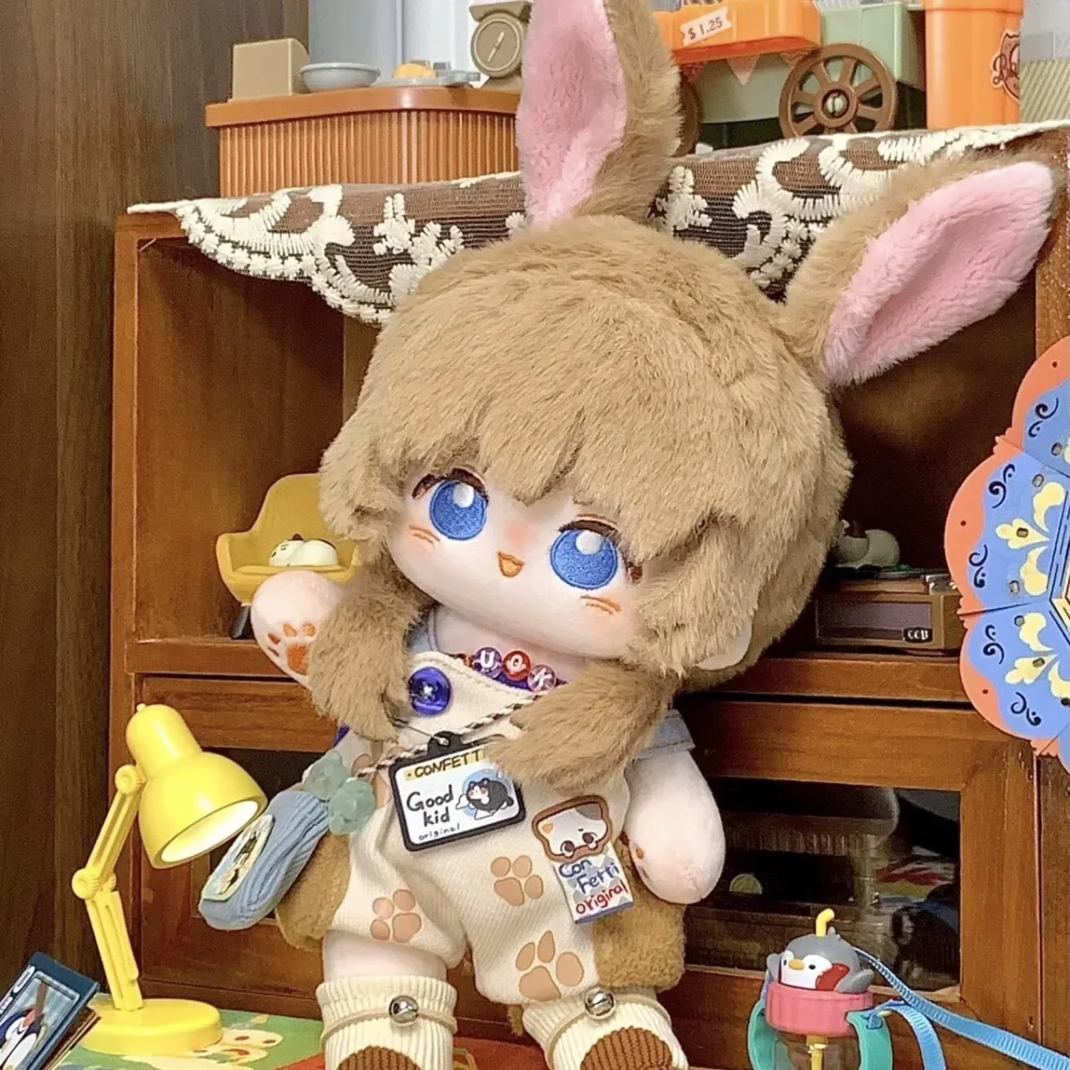 Stuffed 20cm Game Arknights Amiya Cosplay Plush Doll Toys for Fan Collection or Kids Friends Perfect Birthday Gift