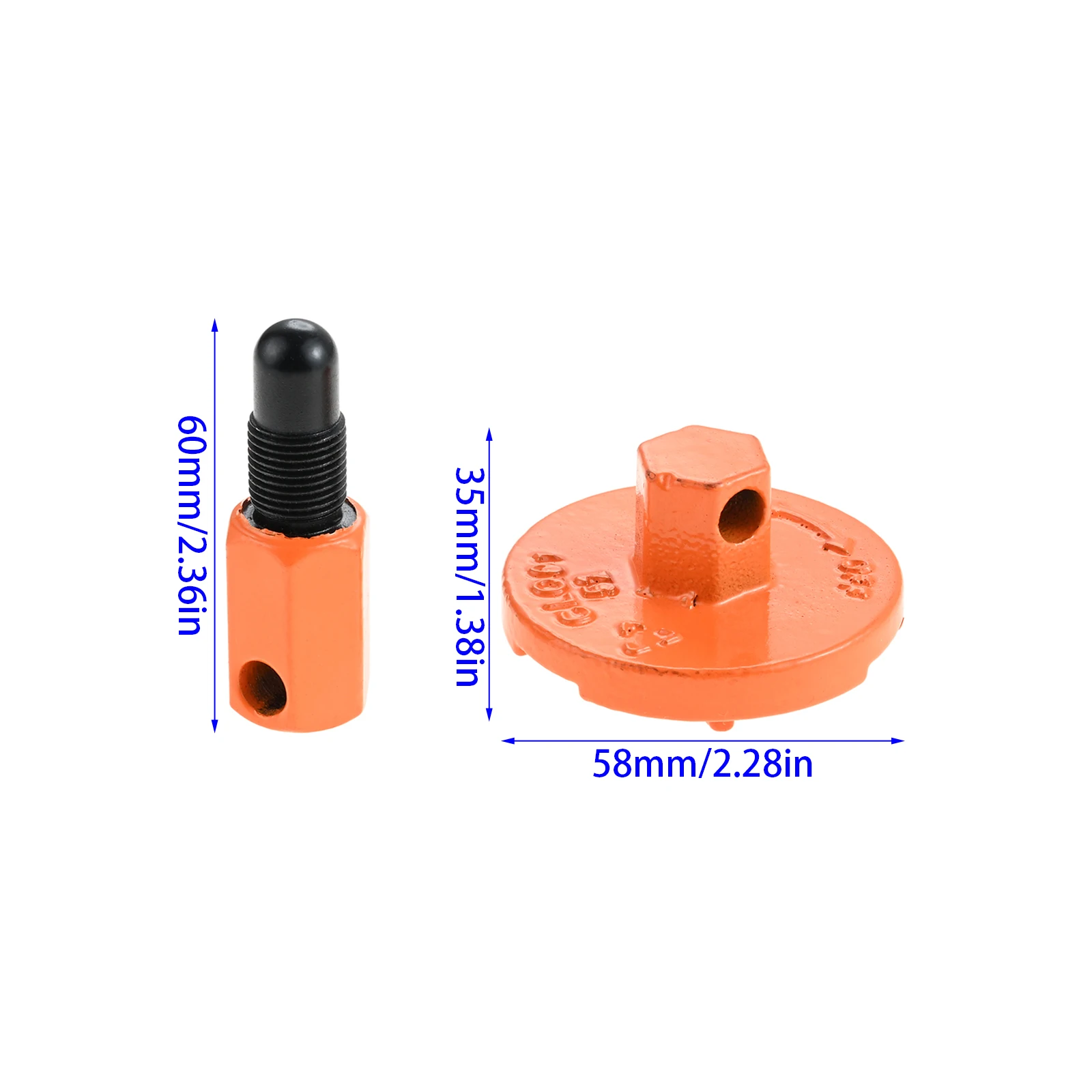 Piston Stop Clutch Flywheel Disassembly Tool with Chainsaw Scrench for Husqvarna Rancher 340 345 346 350 351 353 445 450 455 460