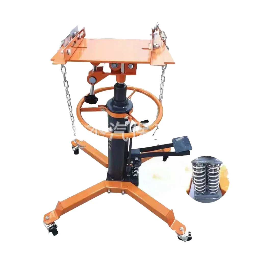 

Transmission Jack, 1322 LBS Hydraulic Telescoping Transmission Jack Garage, 0.6T Floor Jack Stand with Foot Pedal