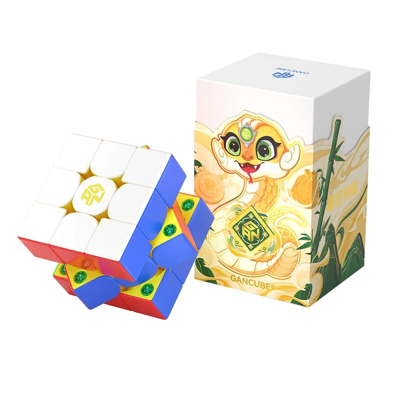 New GAN 356 ME 2025 Lunar Gan Cube Edition 3x3 Magnetic Magic Speed Cube Stickerless Professional Kids Toys For Gifts