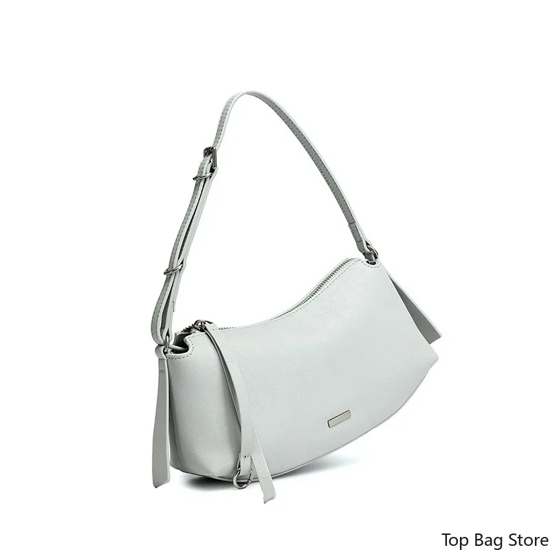 Sophisticated Minimalist Small Work Shoulder Bag for Women Genuine Leather Crossbody Strap Luxury Handbag Portable
