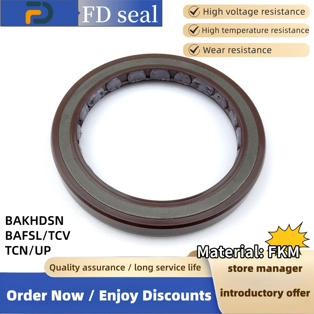 HPR135-02OV Oil Seal 50*72*7/5mm FKM ISO 9001 2008 A10VSO140 O-ring Plunger Pump Seal Motor Accessories Engineering Machinery