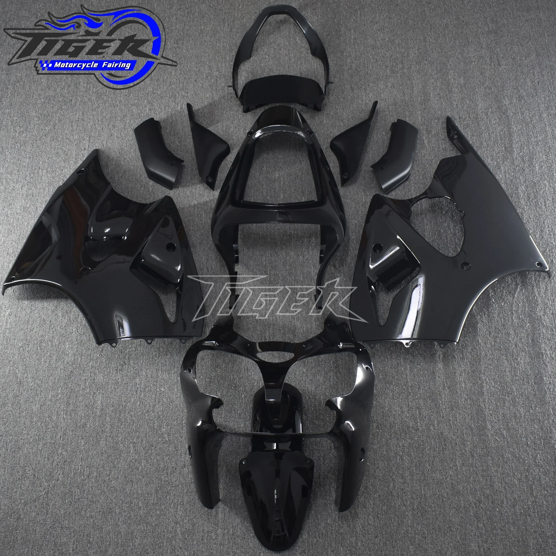 

Motorcycle Fairings Kit Fit For Kawasaki zx-6r 2000 2001 2002 636 Ninja New Bodywork Set High Quality ABS Injection Black