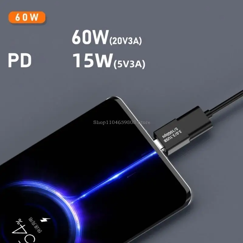 Type C Adapter USB C Male to USB3.1 male Adapter Lightweight and Durable