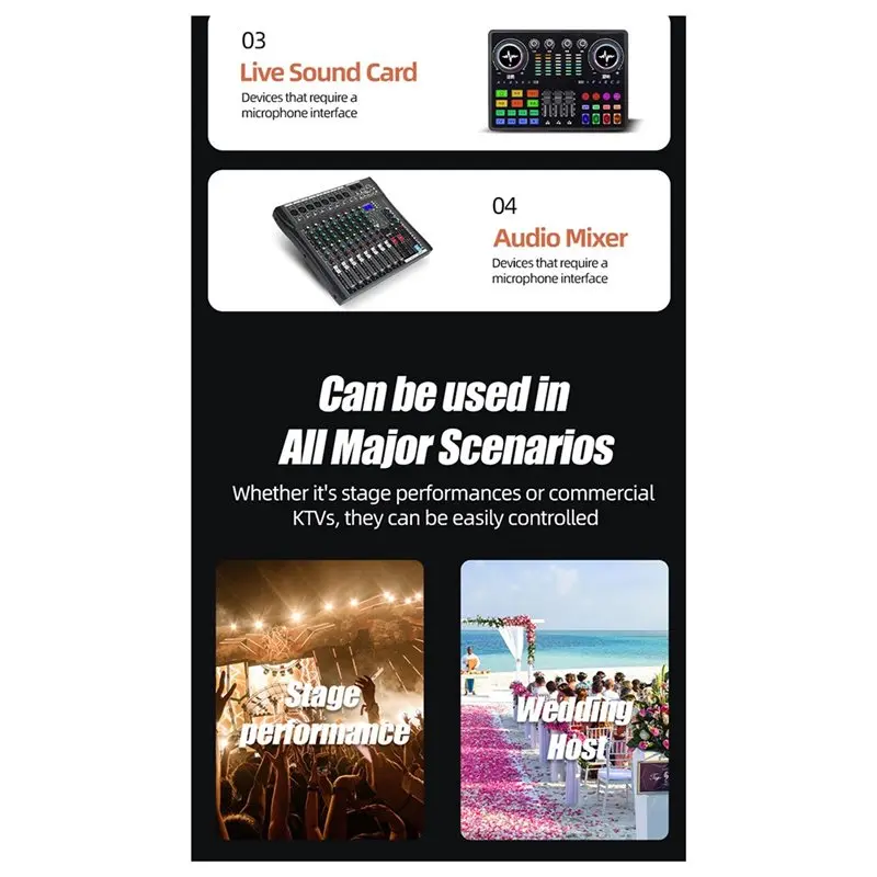 AA60 2.4G Wireless Microphone Live Broadcast Sound Card Microphone Outdoor Audio Singing Platform Mic Set