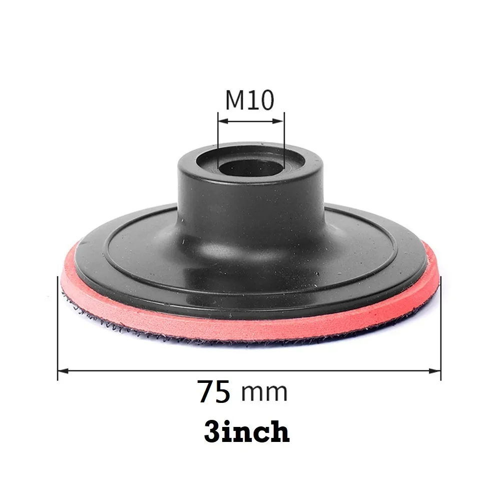 Novo disco de polimento moedor 125mm/5 polegadas 75mm/3 polegadas para plástico elétrico 100mm/4 polegadas almofada lixa polidor ferramentas