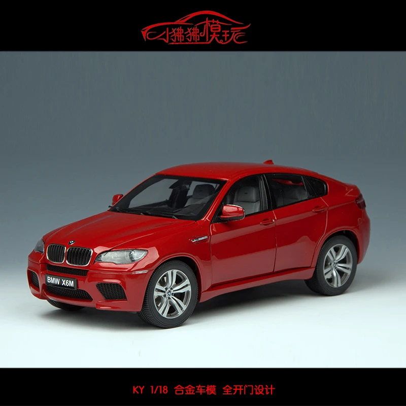 

Kyosho 1:18 bmw X6 X6M suv collection of die cast alloy trolley model ornaments