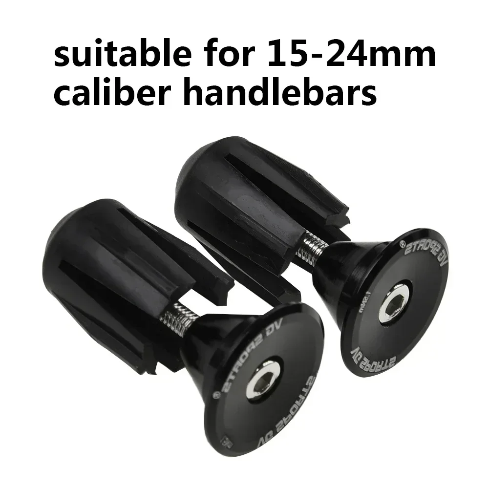 Road Bicycle Handlebar Grip Ends Cap Racing Cycling Handle Bar Plugs For 15-24mm Handlebars Motorcycle Handle Bar Ends Plug
