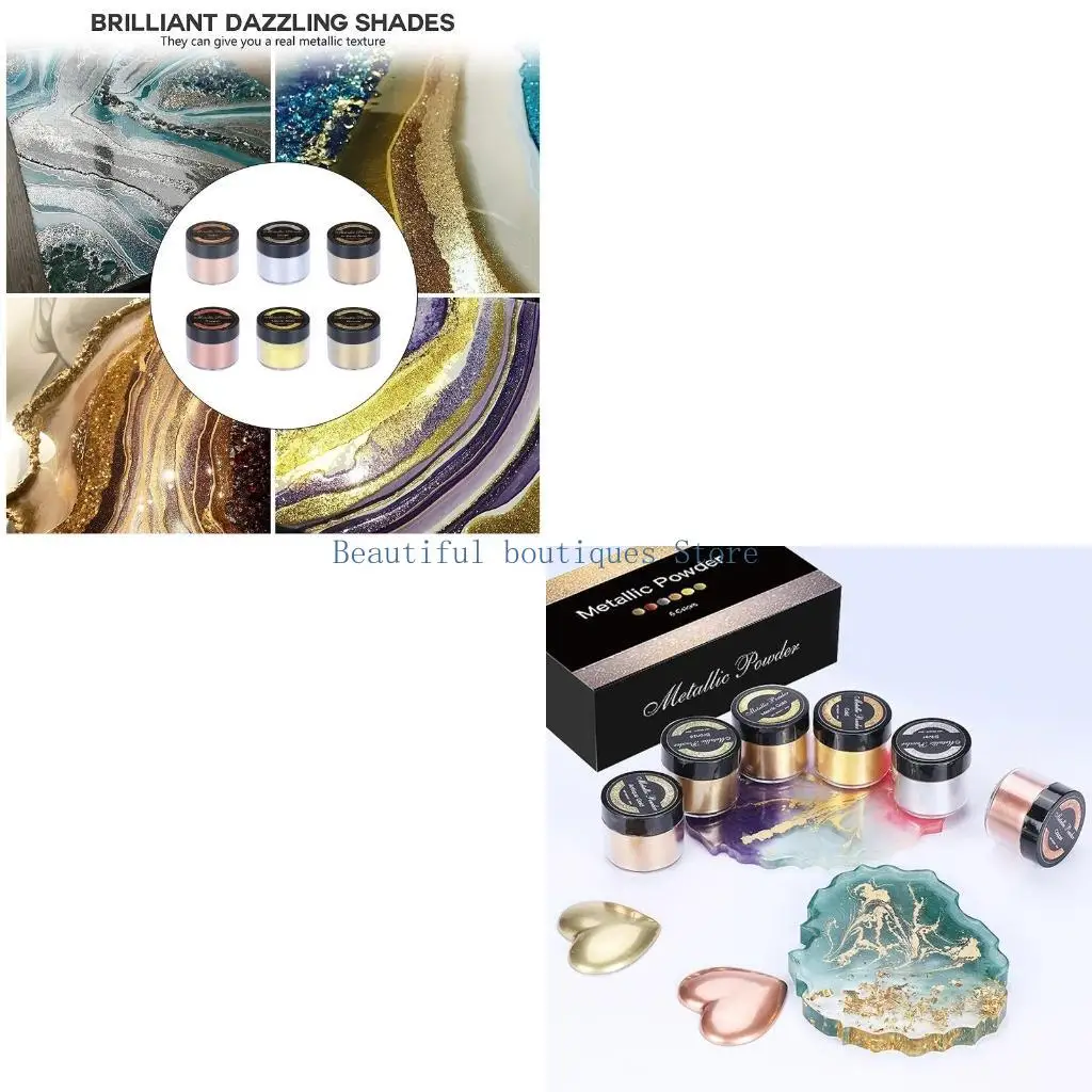 U4LF 4 Colours Soap Dye Glitter Epoxy Resin Pigment Powder Soap Making Colorant for Candles Art Nail Makeup Slime Supplies