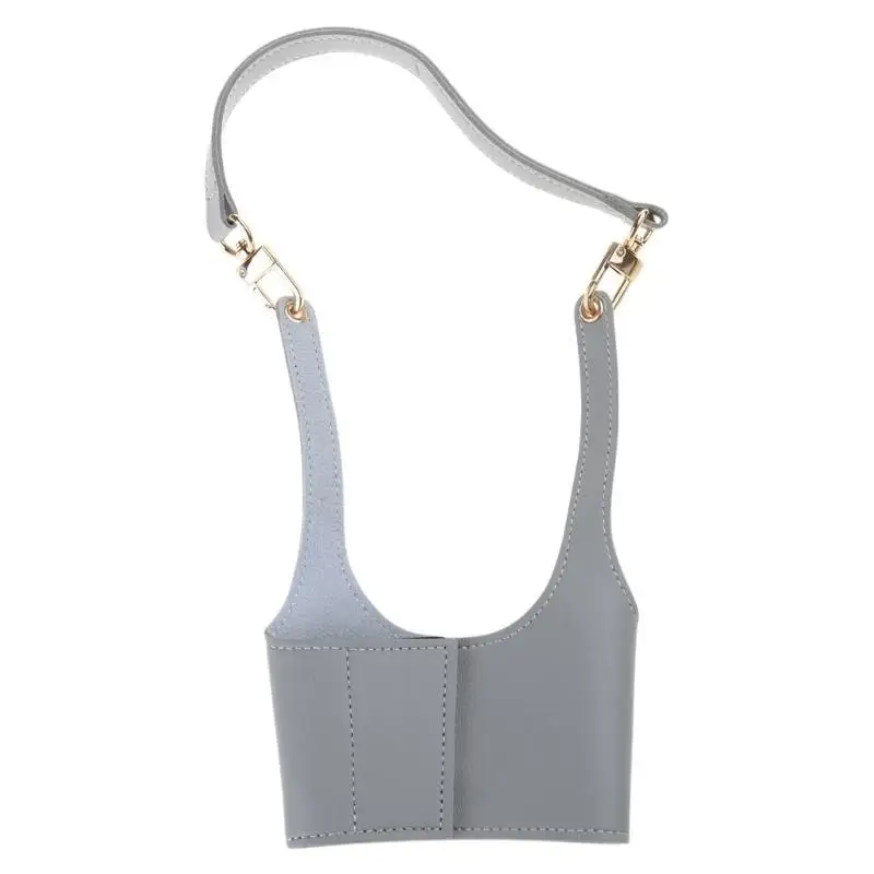 G6KF porte-gobelet à café avec sangle réglable pour transport facile, tasses isolées en PU, accessoires verres pour