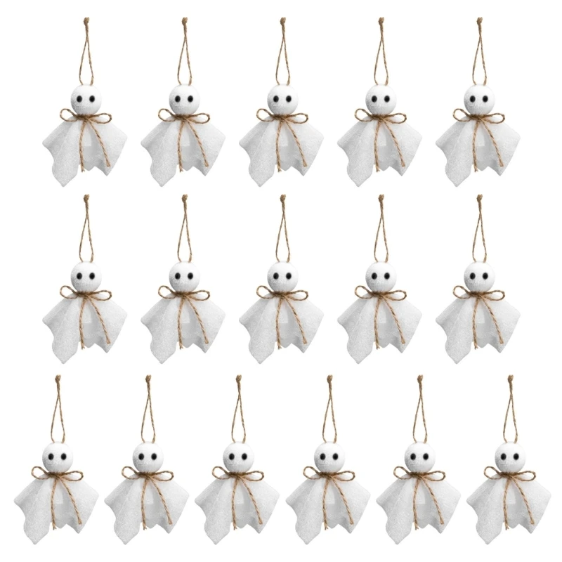 16Pcs Halloween Hanging Ornaments Set 3Inch Hanging Specter Decoration Halloween Party Decoration for Indoor and Outdoor