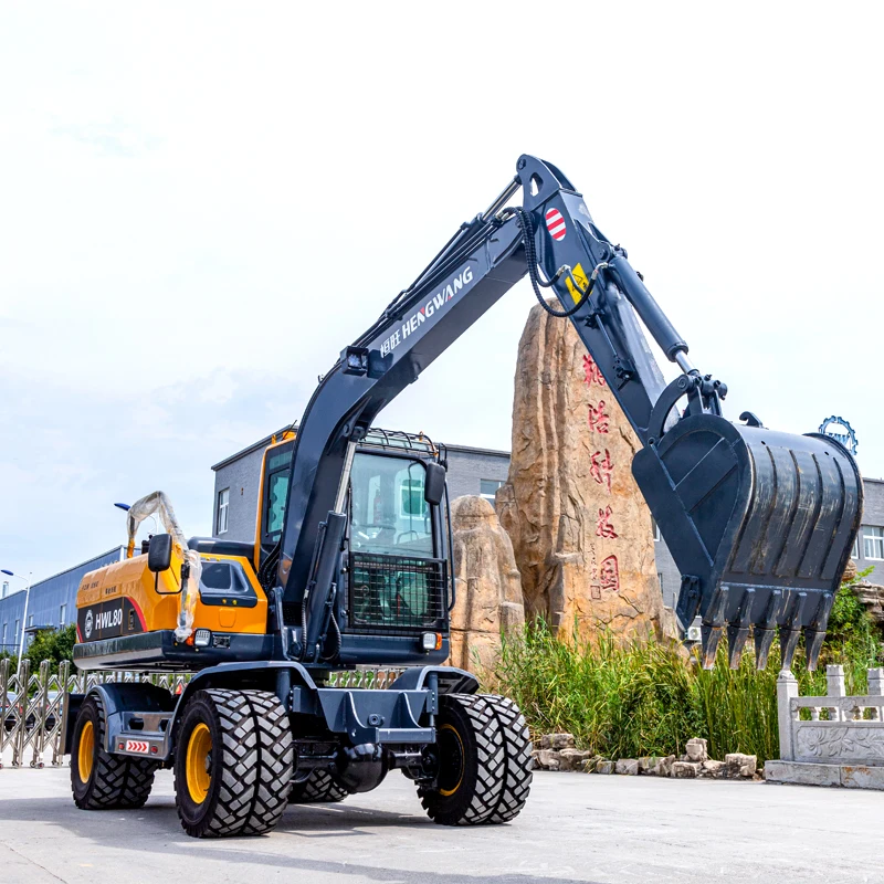 Radbagger 8T Radbagger Baumaschinen Werkzeuge Schwere Maschinen Bagger Ausrüstung Engineering FactoryCustomize