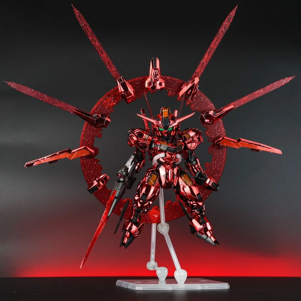 MGSD Aerial Actionfigur XVX-016 Galvanisch Rot Beschichtet Anime-Figur PVC-Modellbausatz Montierbarer Roboter Spielzeug Bewegliche Geschenkdekoration