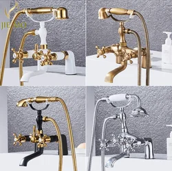 Antique/chrome Bathtub Shower Set Mixer Set Faucet Tap Bathroom Shower