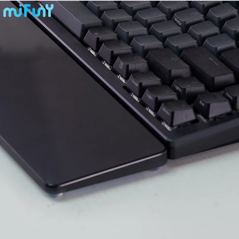 MiFuny Acrylic Wrist Rest Mechanical Keyboard Hand Rest Black Thickened Series Gaming Desk Office Typing Protection Wrist Rest