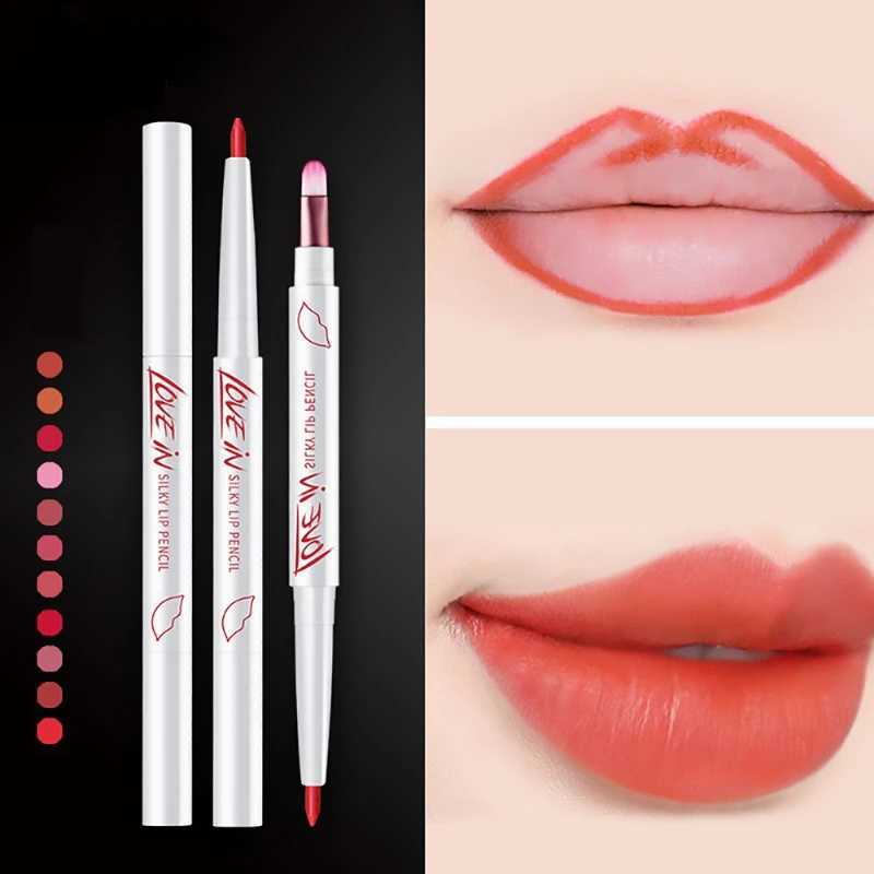 Feuchtigkeitsspendende Lippenstifte langlebig Automatische Dreh Lip Liner Make-Up Lipliner Wasserdicht Lippen Bleistift Schönheit Kosmetische Werkzeug