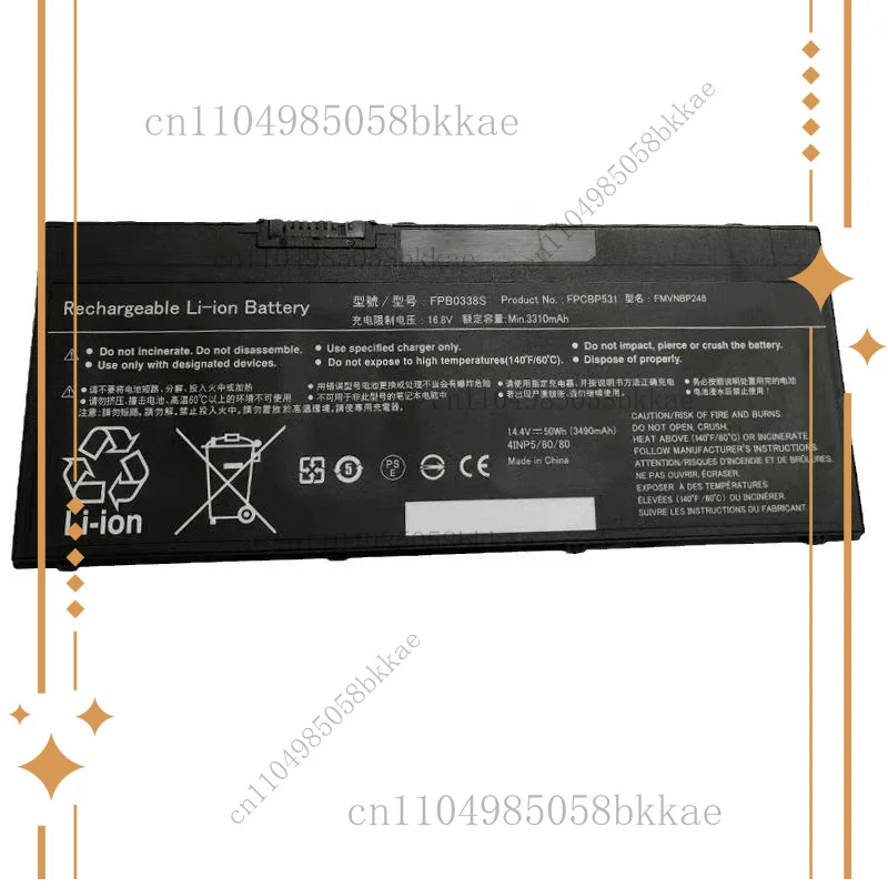 

FPB0338S Laptop Battery for Fujitsu LifeBook U747 U748 U757 U758 T938 T939 T937 E548 E558 Series FPCBP529 FMVNBP248 FMVNBP247
