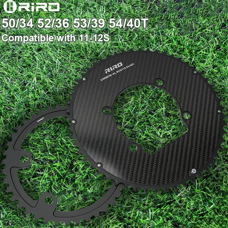 

Полностью карбоновые шатуны RIRO Road 50-34T 52-36T 53-39T 54-40T 165 мм/170 мм/172,5 мм, шатун с прямым креплением, 4 болта, звездочка