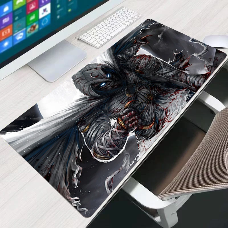 แผ่นรองเมาส์มูนไนท์เกมยางมินิพีซีคีย์บอร์ดแพดแล็ปท็อปคอมพิวเตอร์สปีดเดสก์แมทคอมพิวเตอร์เกมอะนิเมะอุปกรณ์เสริมแผ่นรองเมาส์