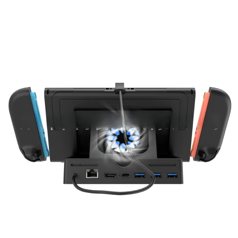 2 base docking station HDMI4K60HZ/Gigabit network port Switch2 cooling base