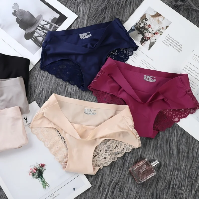 

1Pc Sexy Lace Panties Summer Sexy Underwear Transparent Lace Panties For Women Comfort Cotton Crotch Panty Lingerie M-XXL