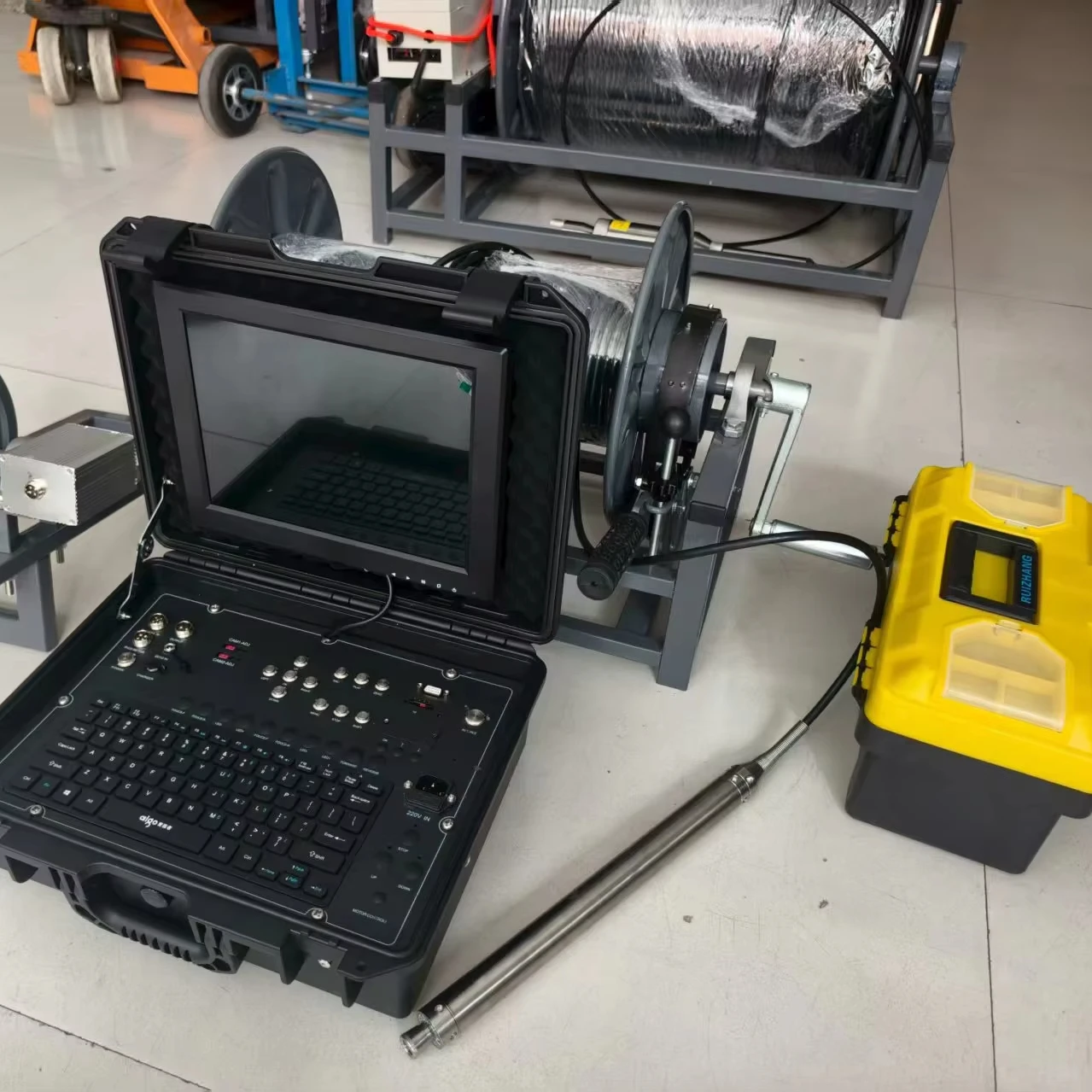 40mm Drilling & Borehole Inspection Cameras with 12-inch Screen Deep Water Well Imaging 100m-300m Depth 1 Year Warranty
