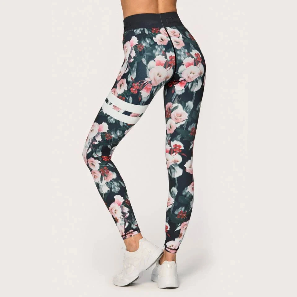 Hot sale yoga pants female Europe and the United States printing high-waisted hip-lifting sports fitness pants