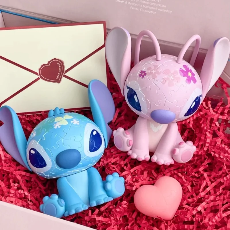 New Disney 3d-Jp Lilo & Stitch Toys Anime Stitch Figurines Angel Night Light Room Decoration Girls Kawaii Stitch Night Lamp