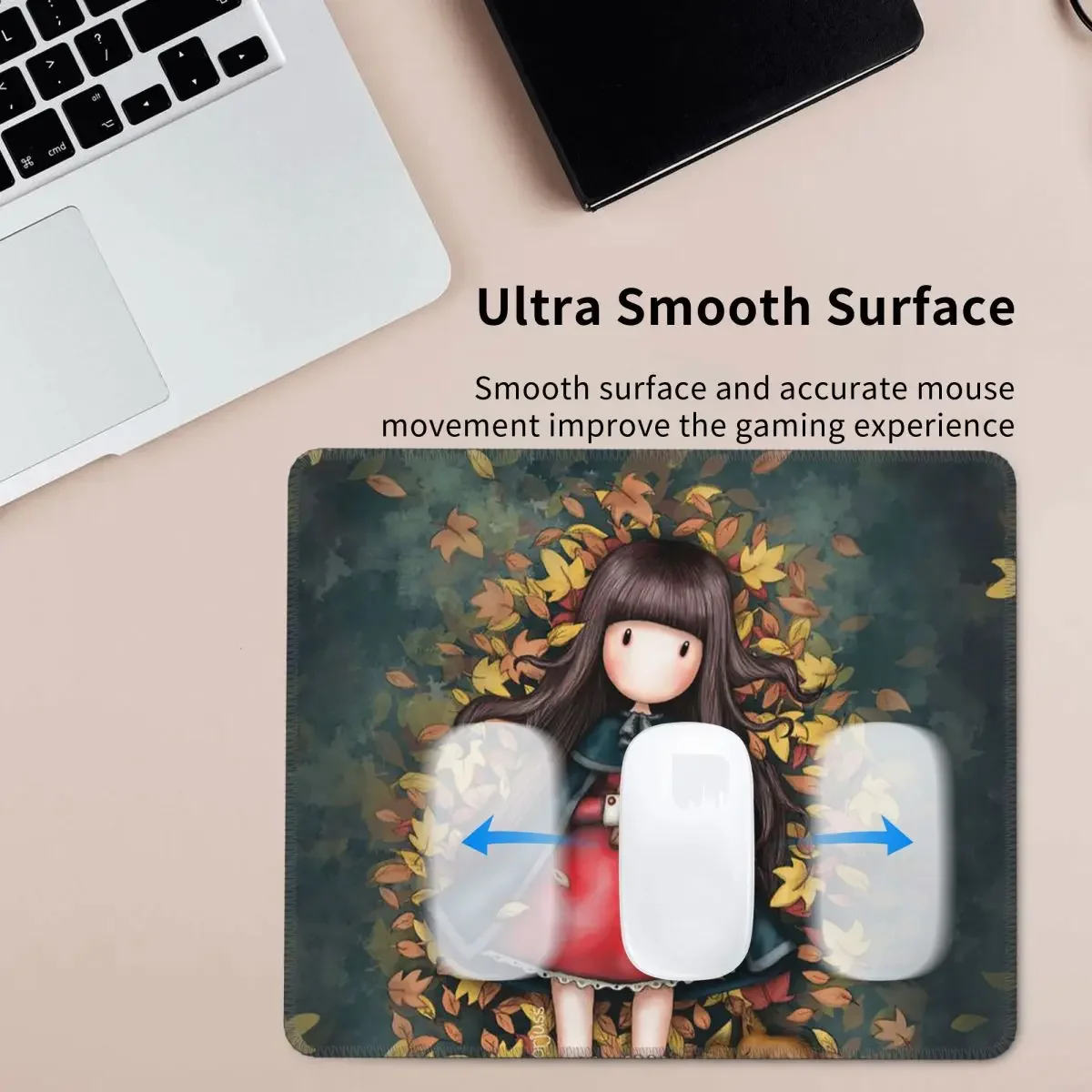 Santoro Gorjuss Mouse Pad Computer Keyboard Mouse Mat Gaming PC Laptop Desk Mat Office Accessories Table Mats