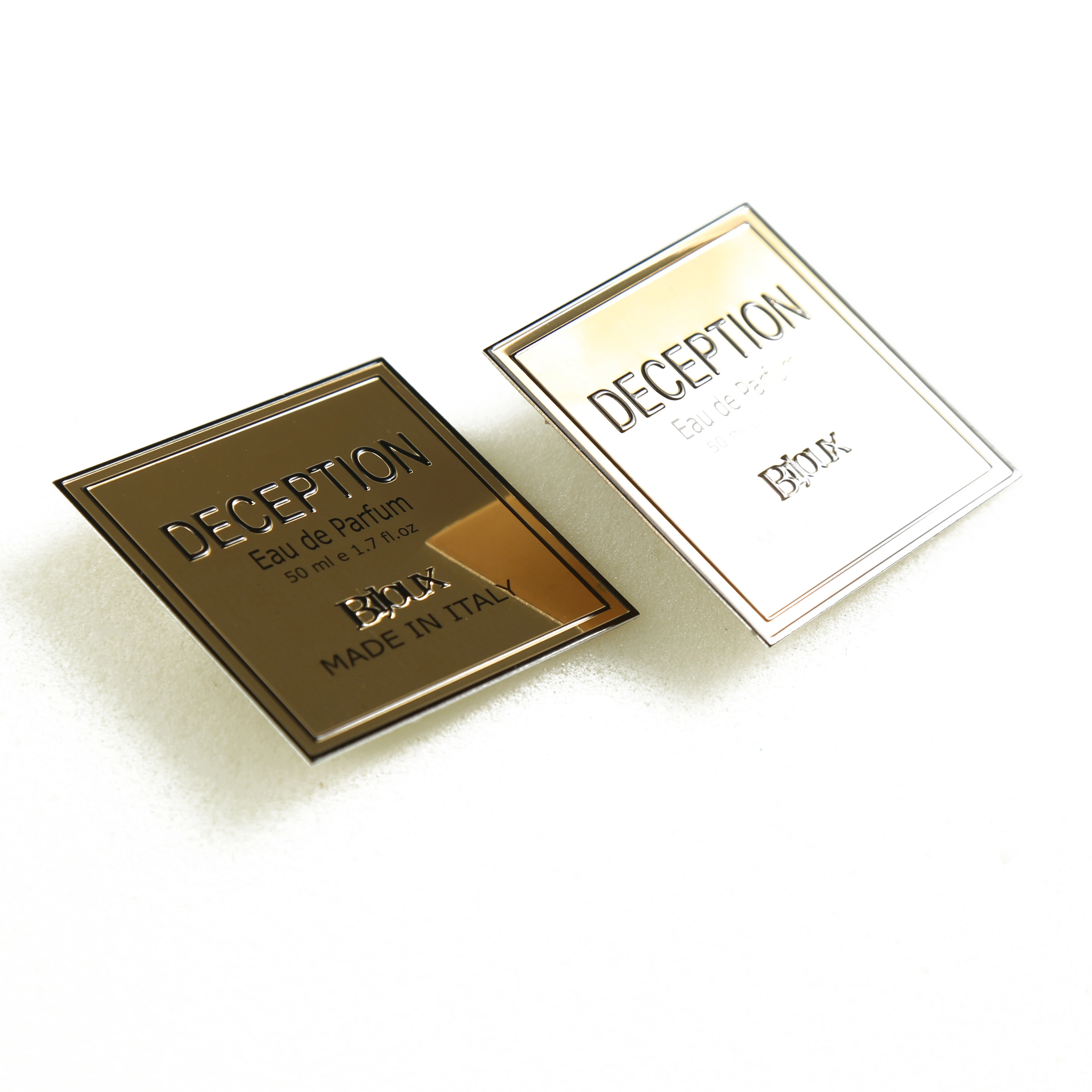 

High Quality Bottle Label Stickers Roll Custom Design Your Own Private Stickers Gold Metal Label for Perfume