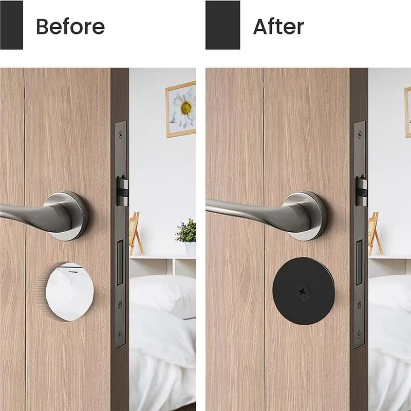 [NEWA64Z!】 3 Pcs Door Hole Cover Plate Filler Plate 2-5/8