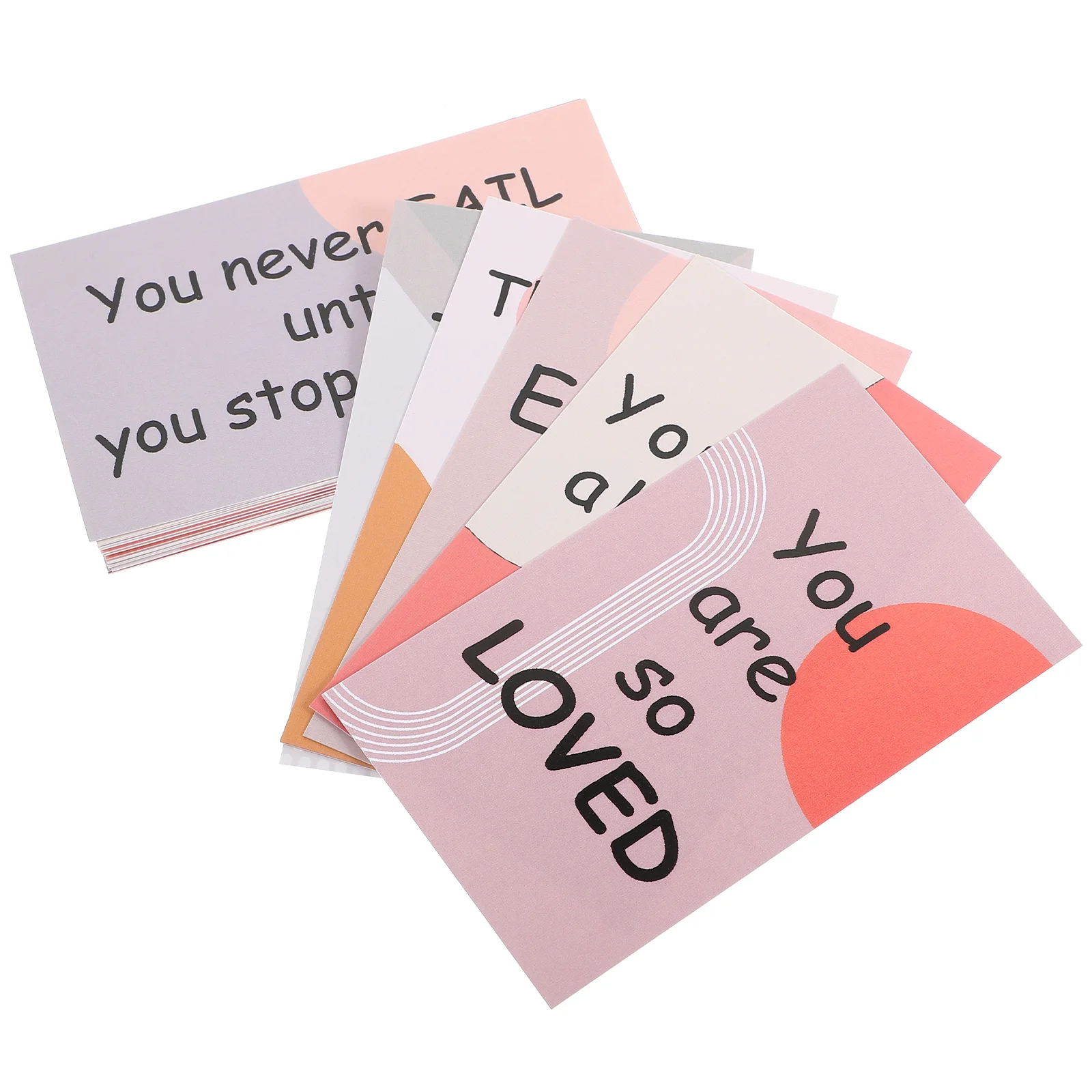 

30 Pcs Motivational Cards Greeting Encourage English Inspirational Quote Copper Sheet Employee Encouragement Accessory Staff