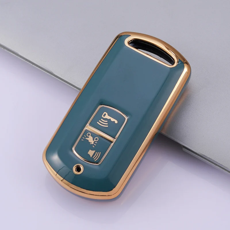 Funda de TPU con 2 botones para mando a distancia de coche, Protector de llave para Honda PCX 150 VARIO SH125 Super Cub C125, Scooter