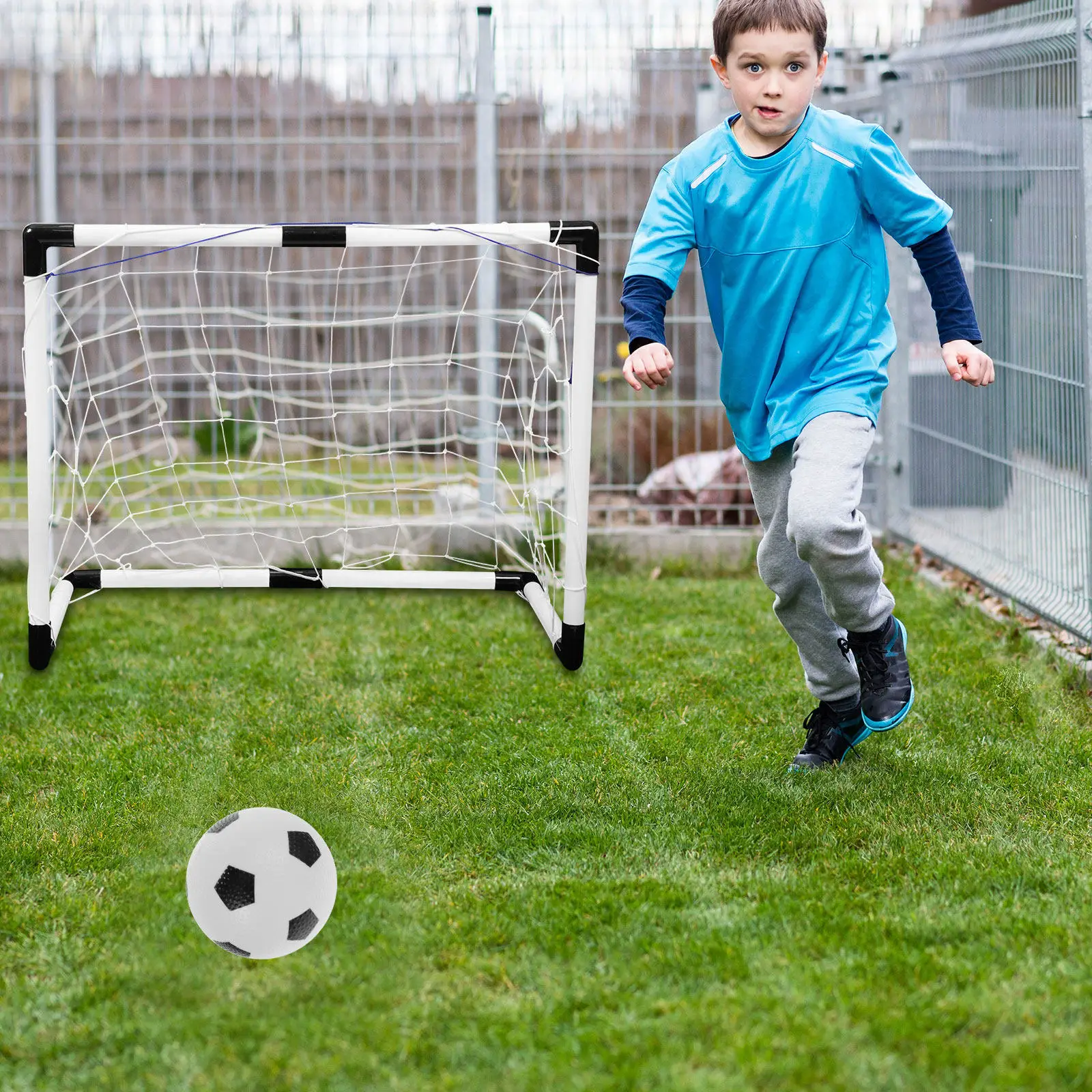 

Набор мини-футбольных ворот: портативная тренировочная сетка для футбола, маленькая уличная футбольная рама