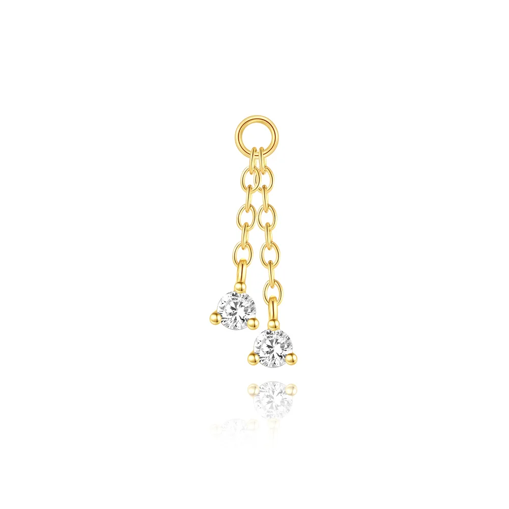 ROXI Quaste Charms DIY Anhänger Für Ohrringe Halskette Frauen Mädchen 925 Sterling Silber 1 STÜCK Exquisite Zirkon Schmuck Zubehör